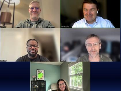 civic ai team on a zoom call